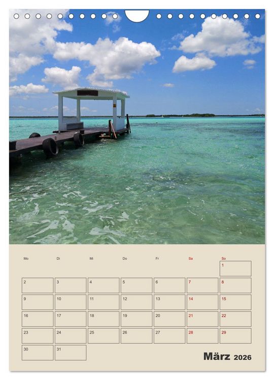 Produktbild: Mexiko Yucat&aacute;n Terminplaner (Wandkalender 2026 DIN A4 hoch), CALVENDO Monatskalender