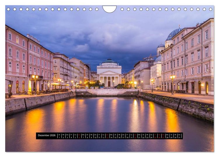 Produktbild: Triest - Stimmungen und Ansichten (Wandkalender 2026 DIN A4 quer), CALVENDO Monatskalender