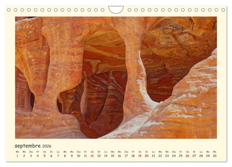 Produktbild: Jordanie - impressions de paysages et d'h&eacute;ritages (Calendrier mural 2026 DIN A4 vertical), CALVENDO calendrier mensuel