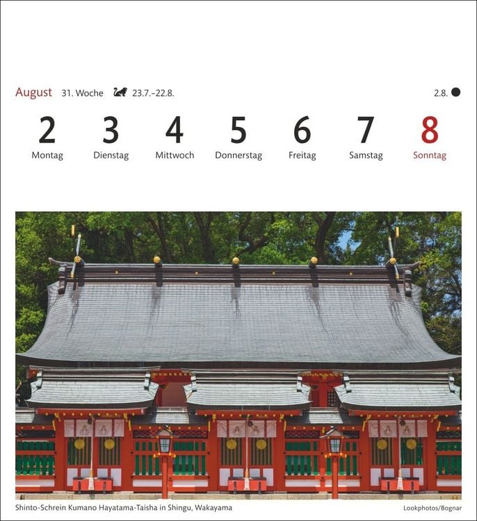 Produktbild: Japan Sehnsuchtskalender 2027 - Wochenkalender mit 53 Postkarten