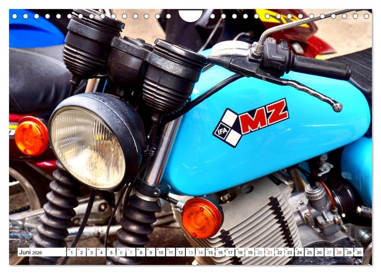 Produktbild: Motorrad-Legende MZ TS 150 - Ein Exportschlager der DDR (Wandkalender 2026 DIN A4 quer), CALVENDO Monatskalender
