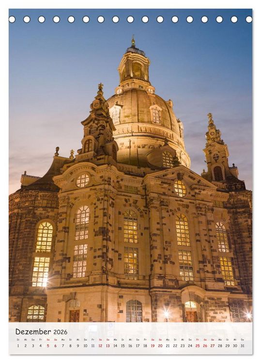 Produktbild: Dresden - Bilder aus Elbflorenz (Tischkalender 2026 DIN A5 hoch), CALVENDO Monatskalender