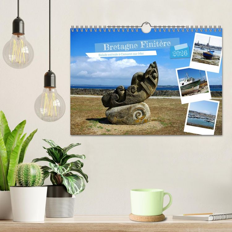 Produktbild: Bretagne Finist&egrave;re balade estivale &agrave; Camaret-sur-Mer (Calendrier mural 2026 DIN A4 vertical), CALVENDO calendrier mensuel