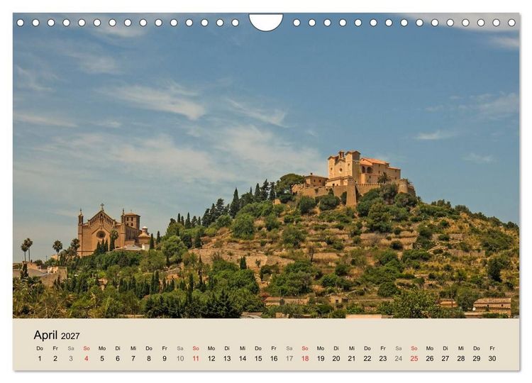 Produktbild: Mallorca - Traumhafte Balearen Insel (Wandkalender 2027 DIN A4 quer), CALVENDO Monatskalender
