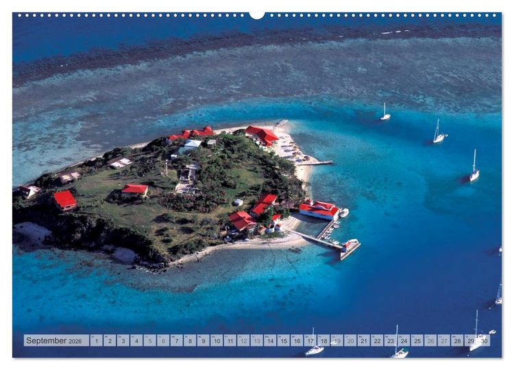 Produktbild: Trauminseln Karibik Christian Heeb (Wandkalender 2026 DIN A2 quer), CALVENDO Monatskalender