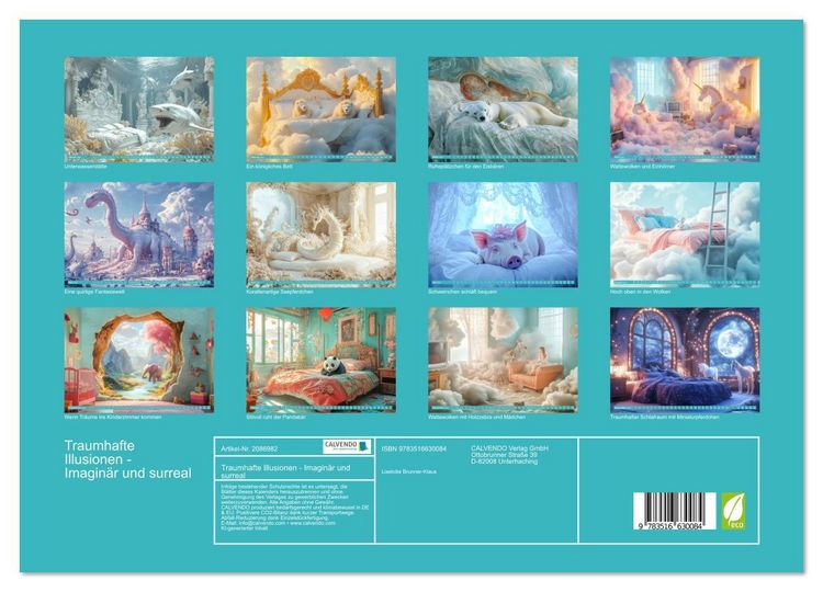 Produktbild: Traumhafte Illusionen - Imagin&auml;r und surreal (Wandkalender 2026 DIN A3 quer), CALVENDO Monatskalender