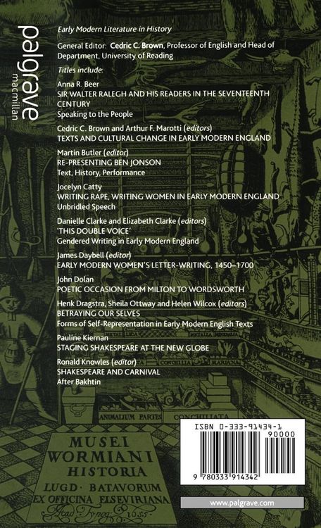 Produktbild: Constructing Monsters in Shakespeare's Drama and Early Modern Culture