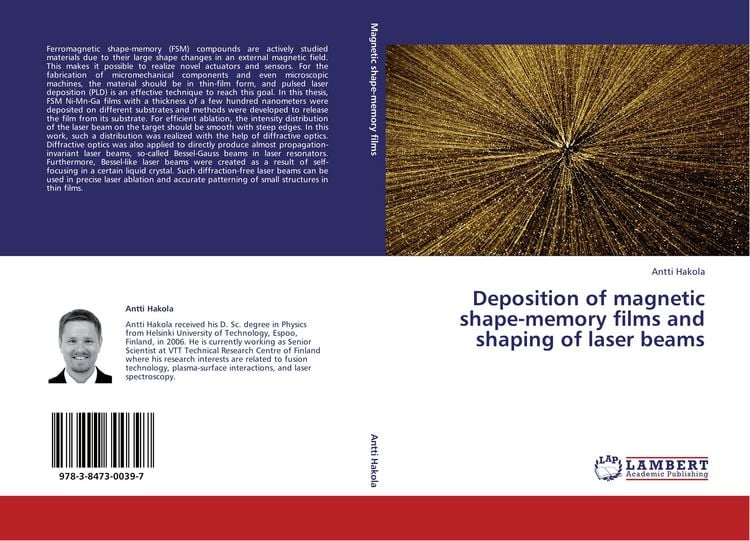 Produktbild: Deposition of magnetic shape-memory films and shaping of laser beams