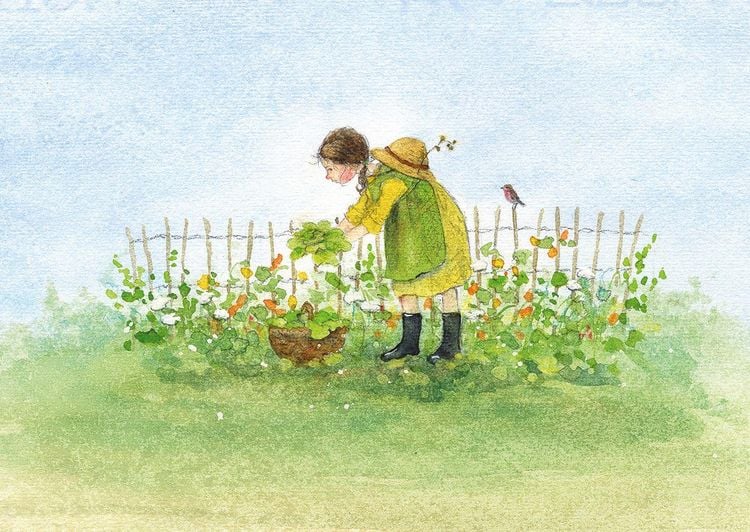 Produktbild: Postkartenbuch &raquo;Gartenkinder&laquo;
