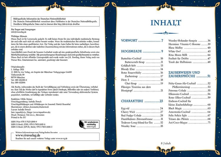 Produktbild: Das Cocktailbuch f&uuml;r Potter-Fans