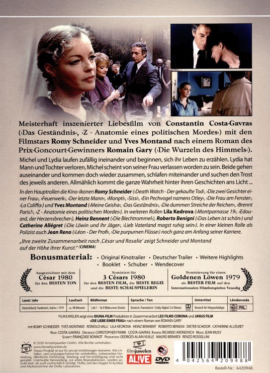 Produktbild: Die Liebe einer Frau (Filmjuwelen)