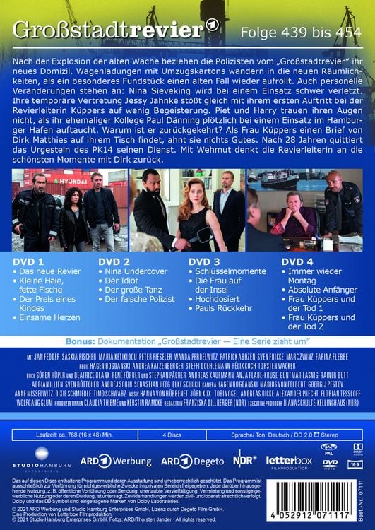 Produktbild: Gro&szlig;stadtrevier - Box 29/Folge 439-454 (Staffel 33) [4 DVDs]