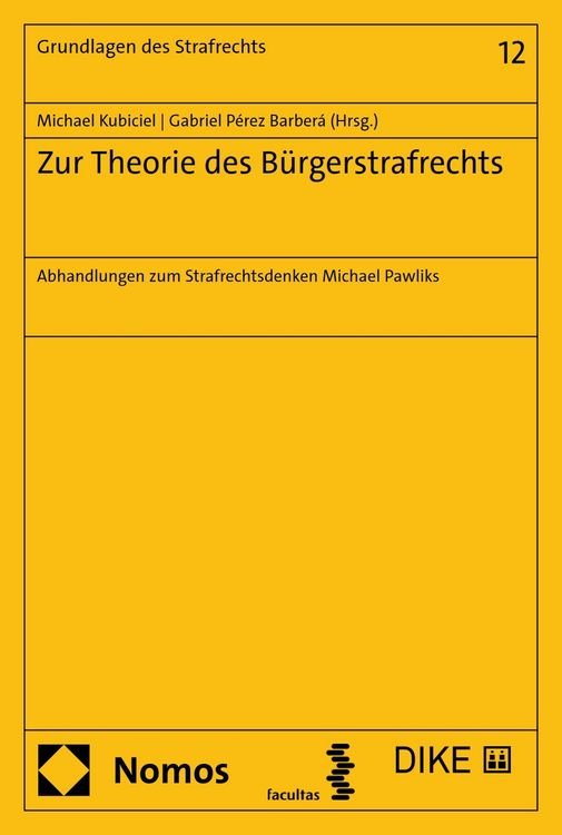 Produktbild: Zur Theorie des B&uuml;rgerstrafrechts