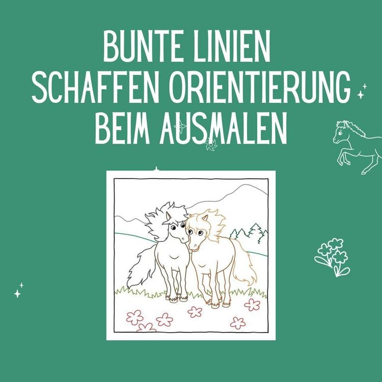 Produktbild: Zauberpapier Malbuch Pferde