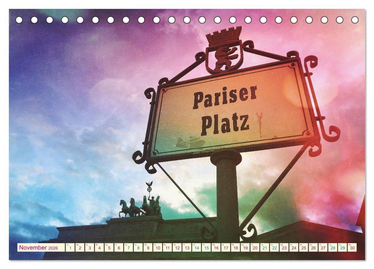 Produktbild: Berlin megacool (Tischkalender 2026 DIN A5 quer), CALVENDO Monatskalender