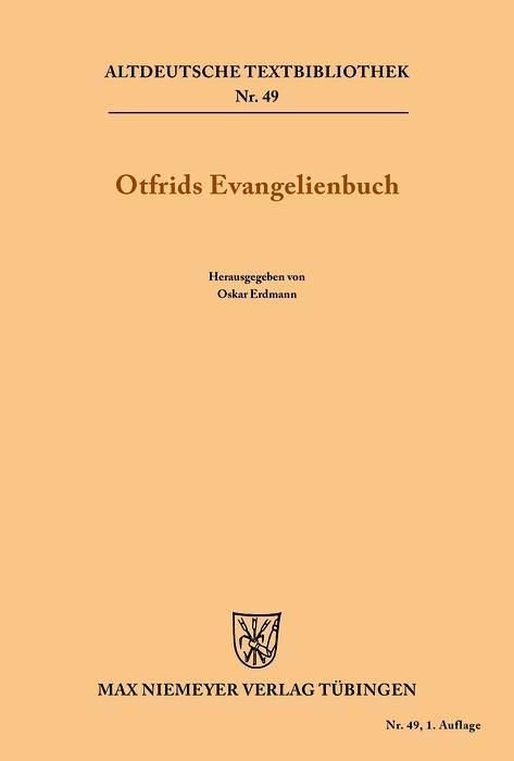 Produktbild: Otfrids Evangelienbuch