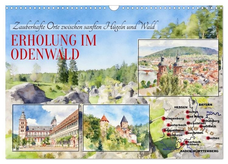 Produktbild: Erholung im Odenwald (Wandkalender 2027 DIN A3 quer), CALVENDO Monatskalender