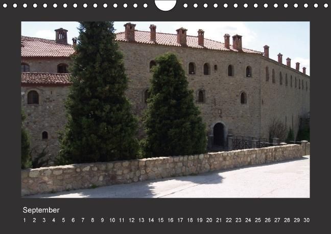 Produktbild: Meteora-Kl&ouml;ster in Griechenland (Wandkalender immerw&auml;hrend DIN A4 quer)