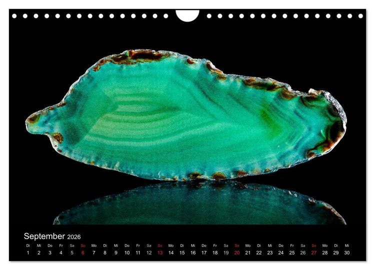 Produktbild: Leuchtende Achate (Wandkalender 2026 DIN A4 quer), CALVENDO Monatskalender