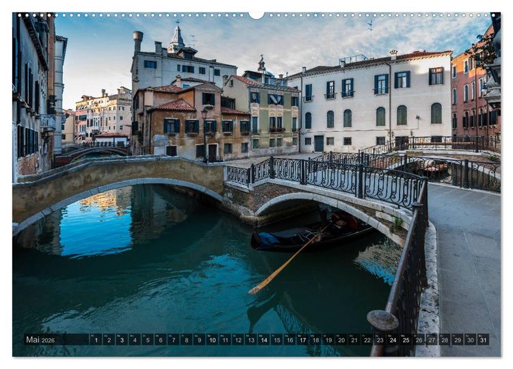 Produktbild: Venedig &ndash; Zauber der Lagunenstadt (Wandkalender 2026 DIN A2 quer), CALVENDO Monatskalender