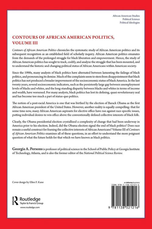 Produktbild: Contours of African American Politics