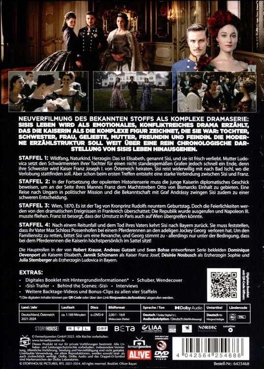 Produktbild: Sisi - Die komplette Serie (Staffeln 1-4) [8 DVDs]