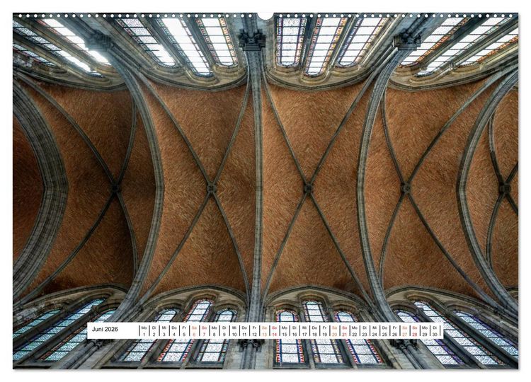 Produktbild: Gew&ouml;lbe des Glaubens &ndash; Kirchendecken Europas (Wandkalender 2026 DIN A2 quer), CALVENDO Monatskalender