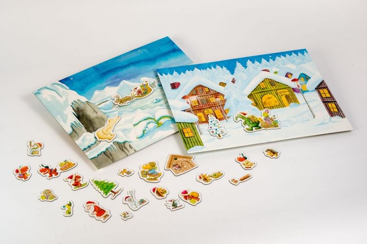 Produktbild: Der kleine Drache Kokosnuss - Magnet-Adventskalender mit 24 verschiedenen Magnet-Motiven