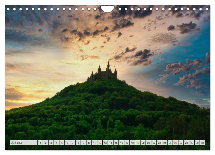 Produktbild: S&uuml;ddeutschland im Fokus (Wandkalender 2026 DIN A4 quer), CALVENDO Monatskalender