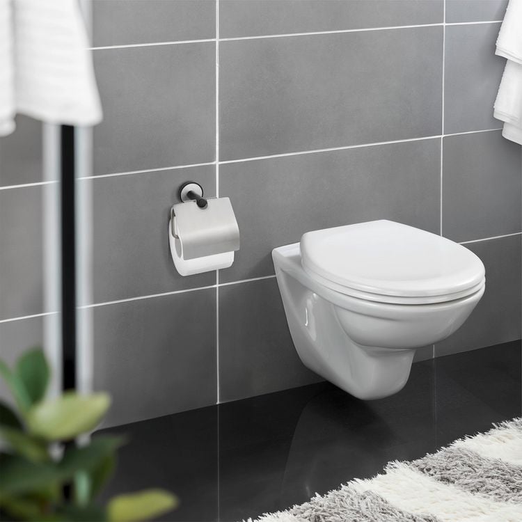 Produktbild: UV-Loc&reg; Toilettenpapierhalter mit Deckel Mod. Udine, Befestigen ohne Bohren