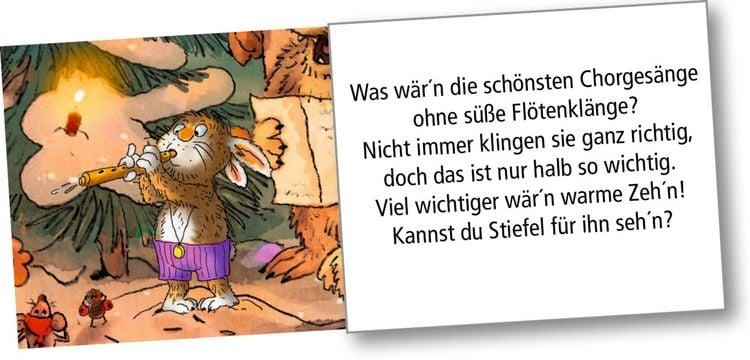 Produktbild: Wand-Adventskalender &ndash; Tierischer Chor im Winterwald