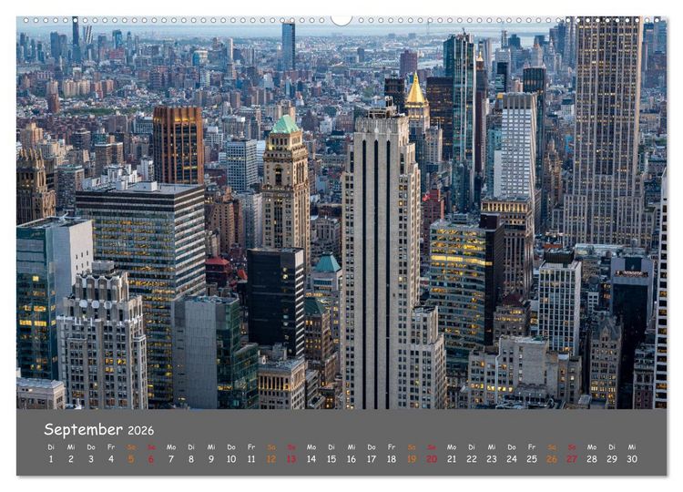 Produktbild: Faszination New York (hochwertiger Premium Wandkalender 2026 DIN A2 quer), Kunstdruck in Hochglanz