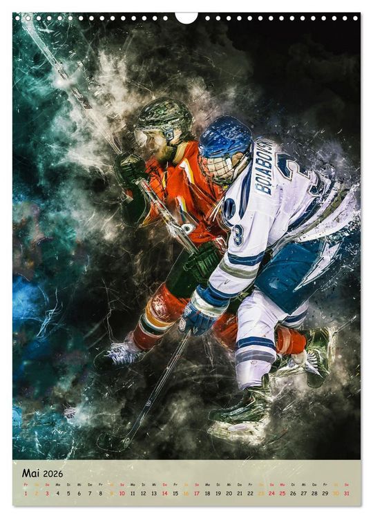 Produktbild: Eishockey spektakul&auml;r (Wandkalender 2026 DIN A3 hoch), CALVENDO Monatskalender