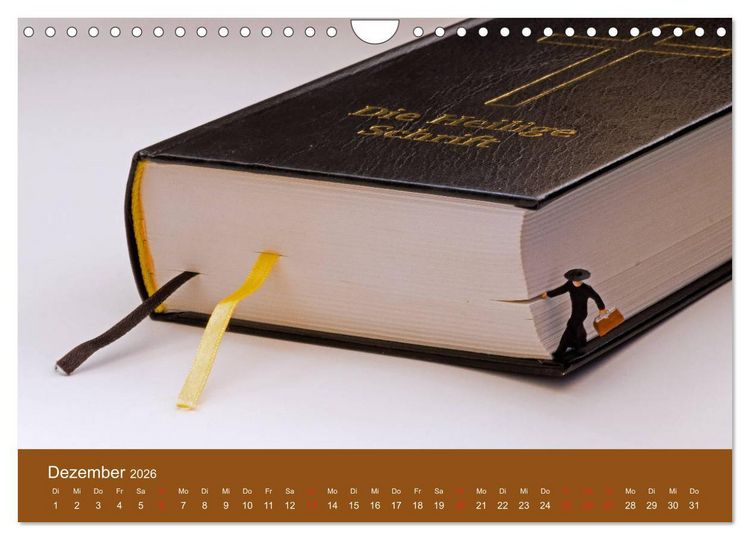 Produktbild: Neue Miniaturen - Klein ganz gro&szlig; 2.0 (Wandkalender 2026 DIN A4 quer), CALVENDO Monatskalender