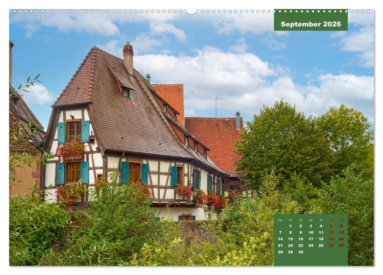 Produktbild: Kaisersberg Perle des Elsass (Wandkalender 2026 DIN A2 quer), CALVENDO Monatskalender