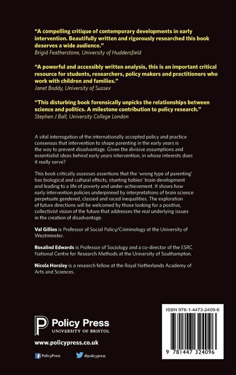 Produktbild: Challenging the politics of early intervention