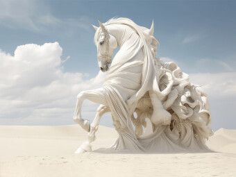 Produktbild: CALVENDO Puzzle Surrealismus trifft Pferdefans | 1000 Teile Lege-Gr&ouml;&szlig;e 64x48cm Foto-Puzzle f&uuml;r gl&uuml;ckliche Stunden