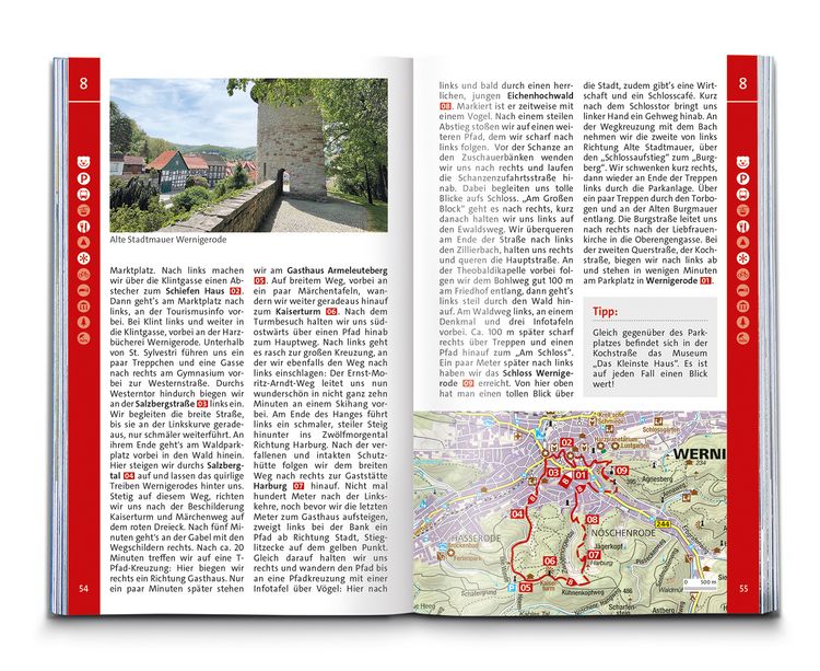 Produktbild: KOMPASS Wanderf&uuml;hrer Harz, 60 Touren mit Extra-Tourenkarte