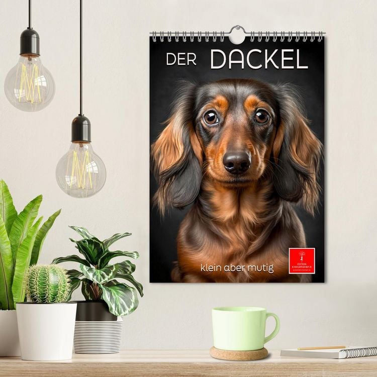 Produktbild: Der Dackel - klein aber mutig (Wandkalender 2026 DIN A4 hoch), CALVENDO Monatskalender