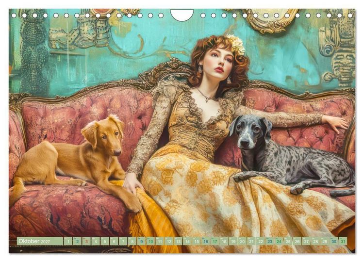 Produktbild: Die Epoche Art Nouveau - Mit eleganter Mode (Wandkalender 2027 DIN A4 quer), CALVENDO Monatskalender