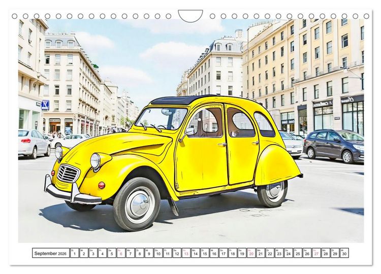 Produktbild: Kultautos der 1960er Jahre (Wandkalender 2026 DIN A4 quer), CALVENDO Monatskalender