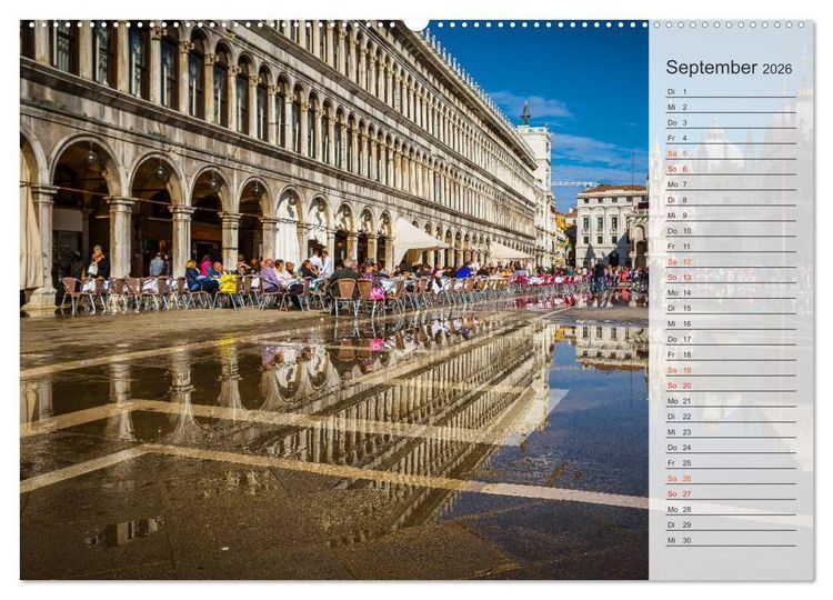 Produktbild: Wundervolles Venedig (hochwertiger Premium Wandkalender 2026 DIN A2 quer), Kunstdruck in Hochglanz