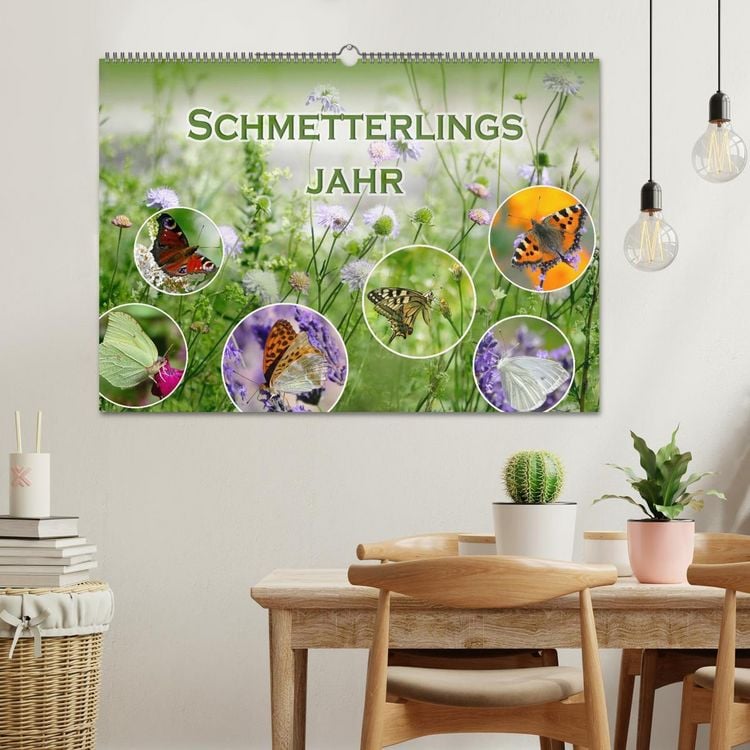 Produktbild: Schmetterlingsjahr (Wandkalender 2026 DIN A2 quer), CALVENDO Monatskalender