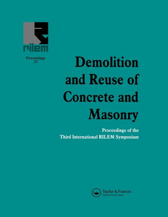 Produktbild: Demolition and Reuse of Concrete and Masonry