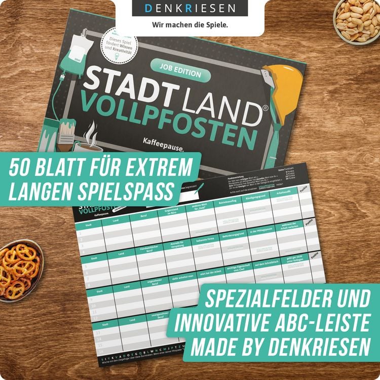 Produktbild: DENKRIESEN - STADT LAND VOLLPFOSTEN&reg; - JOB EDITION "Kaffeepause." - A4