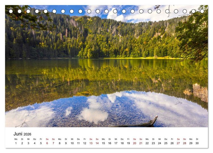 Produktbild: Schwarzwald, Seen und Hochmoore (Tischkalender 2026 DIN A5 quer), CALVENDO Monatskalender