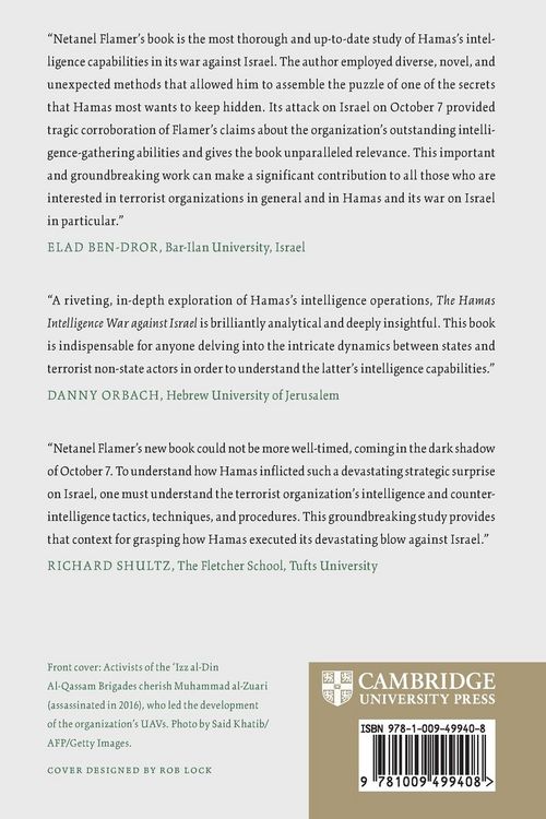 Produktbild: The Hamas Intelligence War against Israel