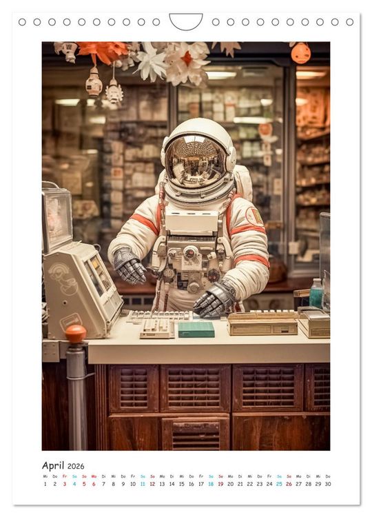 Produktbild: Kosmische Kreationen (Wandkalender 2026 DIN A4 hoch), CALVENDO Monatskalender