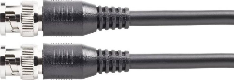 Produktbild: Sygonix SY-4714546 Video Verl&auml;ngerungskabel [1x BNC-Stecker - 1x BNC-Stecker] 1.00m Schwarz