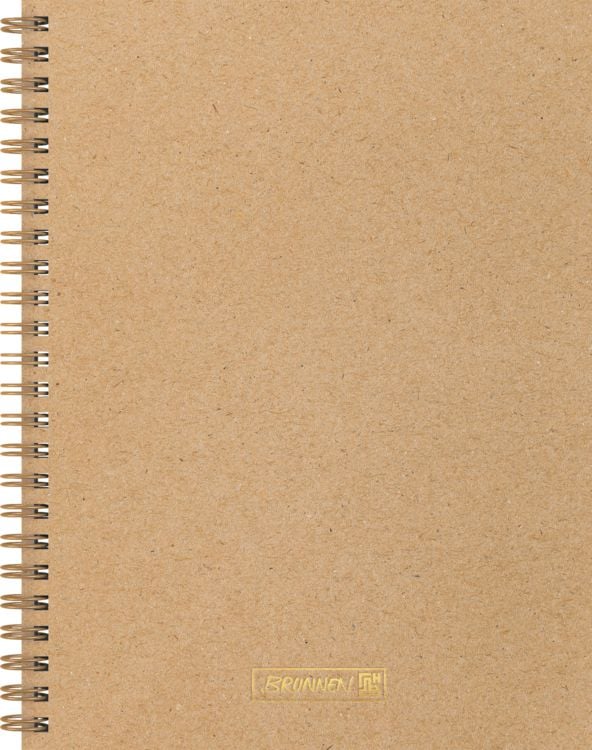 Produktbild: Brunnen Notizbuch Wire-O A5 dotted caramel